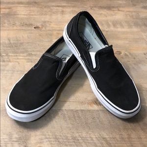 Vans Women’s Black Slip-Ons US8